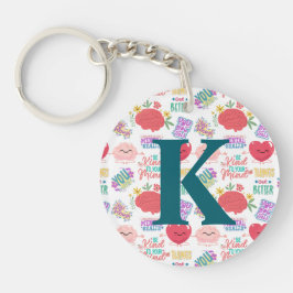 Personalisierte Mental Health Motivierend Schlüsselanhänger