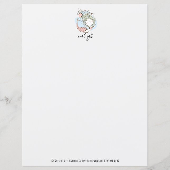 Personalisierte Mermaid Kid's Stationery