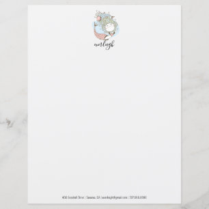 Personalisierte Mermaid Kid's Stationery