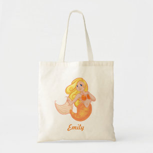 Personalisierte Mermaid-Kinder Tragetasche