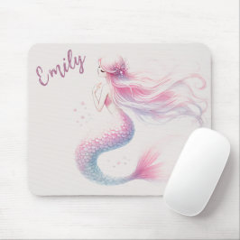 Personalisierte Mermaid Pink Mouse Pad Mousepad