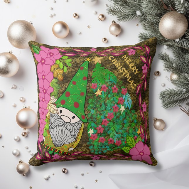 PERSONALISIERTE MERRY CHRISTMAS MIT GNOME XMAS TRE KISSEN (Von Creator hochgeladen)