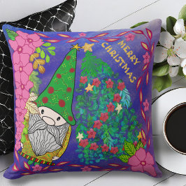 PERSONALISIERTE MERRY CHRISTMAS MIT GNOME XMAS TRE KISSEN