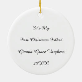 Personalisierte Merry Woofmas Ornament