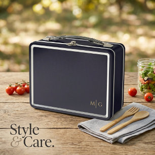 Personalisierte Metall-Lunchbox mit einfachem Mono Metall Brotdose