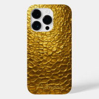 Personalisierte Metallic Titan Gold Radialtextur