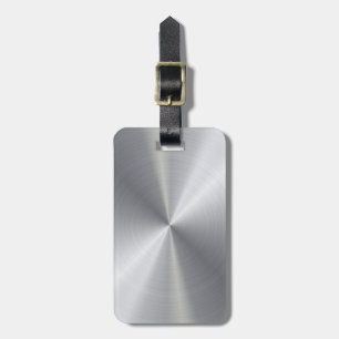 Personalisierte metallische Radialbeschaffenheit 2 Gepäckanhänger