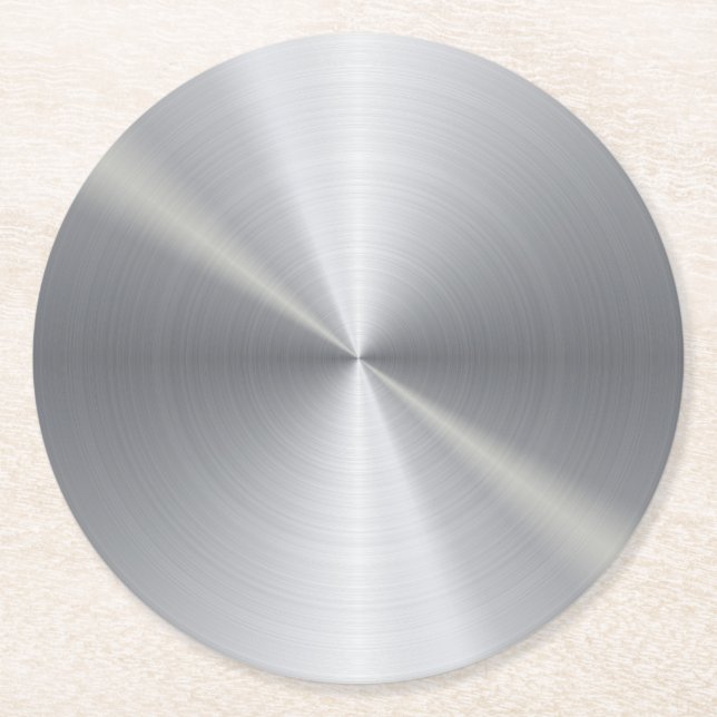Personalisierte metallische Radialbeschaffenheit 2 Runder Pappuntersetzer (Vorderseite)
