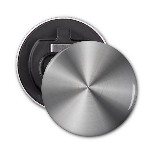 Personalisierte metallische Radialbeschaffenheit Flaschenöffner (Vorderseite)