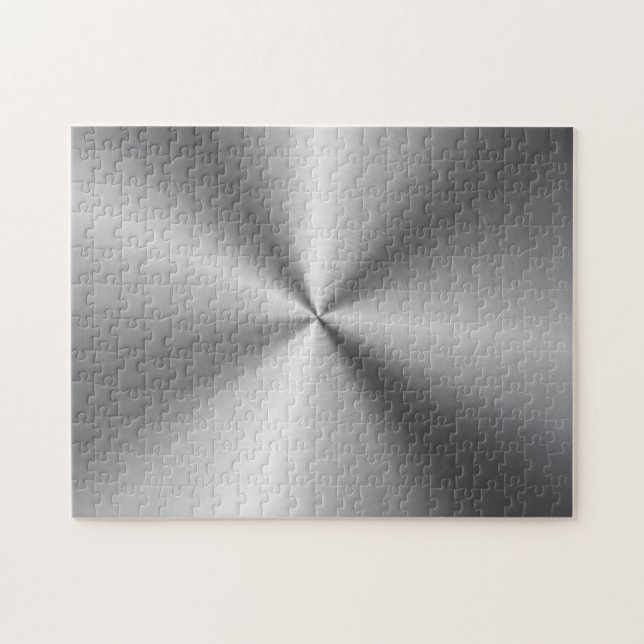 Personalisierte metallische Radialbeschaffenheit Puzzle (Horizontal)