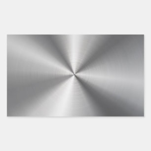 Personalisierte metallische Radialtextur Rechteckiger Aufkleber