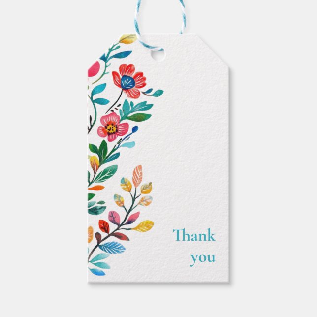 Personalisierte mexikanische Blumenzimmerdusche Geschenkanhänger