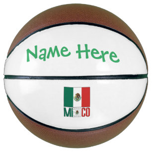 Personalisierte Mexiko-Flagge Basketball