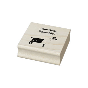 Personalisierte Milchziege Gummistempel