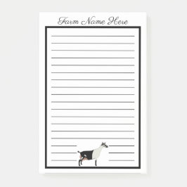 Personalisierte Milchziege Post-it Klebezettel