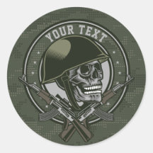 Personalisierte militärische Camouflage Soldat Sch