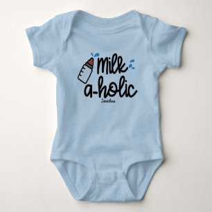 Personalisierte Milk Holic Boys Baby Strampler