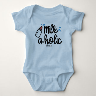 Personalisierte Milk Holic Boys Baby Strampler