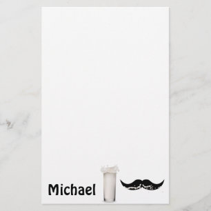 Personalisierte Milk Mustache Briefpapier