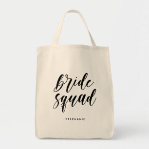 Personalisierte Minimal Bride Squad Tote Bag Tragetasche