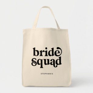 Personalisierte Minimal Bride Squad Tote Bag Tragetasche
