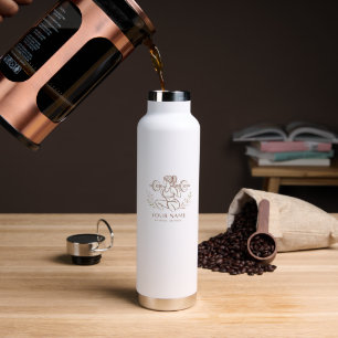 Personalisierte Minimal-Line-Art-Wasserflasche Trinkflasche