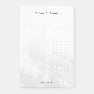 Personalisierte minimalistische Berg-Punktgitter Post-it Klebezettel