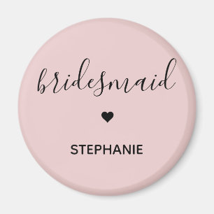 Personalisierte Minimalistische Bridesmaid kundens Magnet