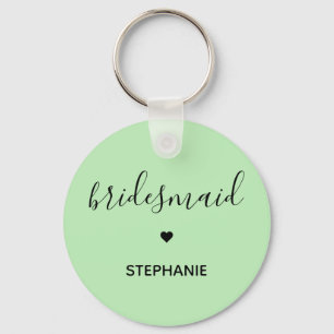 Personalisierte Minimalistische Bridesmaid kundens Schlüsselanhänger