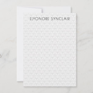Personalisierte Minimalistische Elegante Geometris Mitteilungskarte