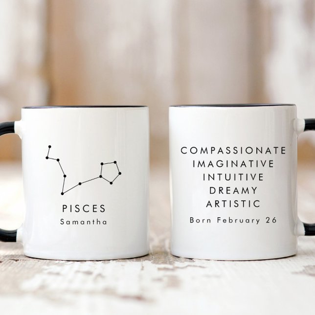 Personalisierte Minimalistische Fische Tasse (Von Creator hochgeladen)