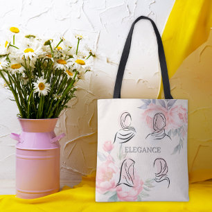 Personalisierte Minimalistische Hijab-Linienkunst