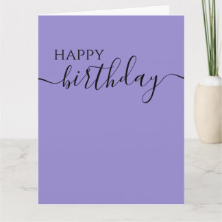 Personalisierte minimalistische Kalligrafie Alles Karte