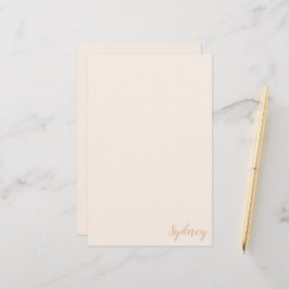 Personalisierte minimalistische Kalligrafie Name B Briefpapier