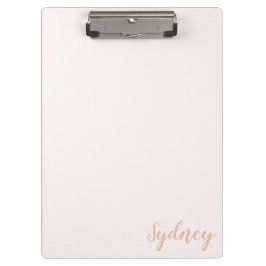 Personalisierte minimalistische Kalligrafie Name B Klemmbrett