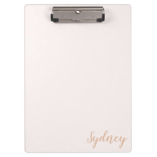 Personalisierte minimalistische Kalligrafie Name B Klemmbrett