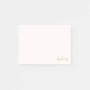 Personalisierte minimalistische Kalligrafie Name B Post-it Klebezettel