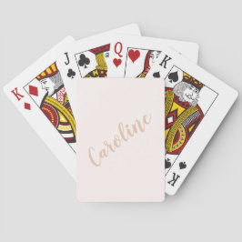 Personalisierte Minimalistische Kalligrafie Name B Spielkarten