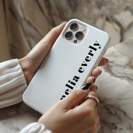 Personalisierte Minimalistische monochrome Case-Ma Case-Mate iPhone Hülle