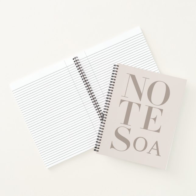 Personalisierte Minimalistische Notizen Benutzerde Notizbuch (Innenseite)