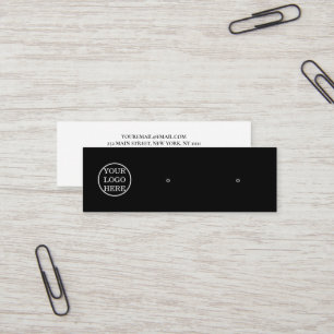 Personalisierte Minimalistische Ohrring-Anzeige Mini Visitenkarte