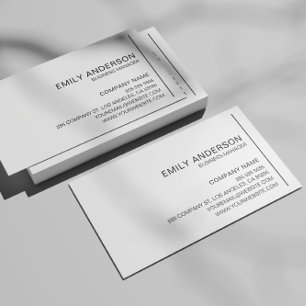 Personalisierte minimalistische professionelle Vis Visitenkarte