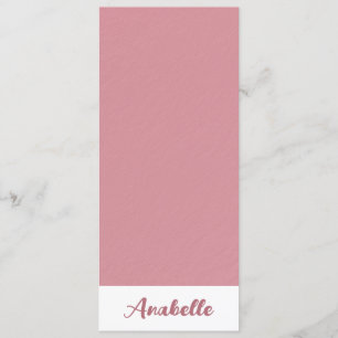 Personalisierte Minimalistische Rose Gold Lesezeic