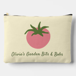 Personalisierte minimalistische tiefrosa Tomatenga Zubehörtasche