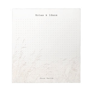 Personalisierte minimalistische Wiesen-Ästhetik Pu Notizblock