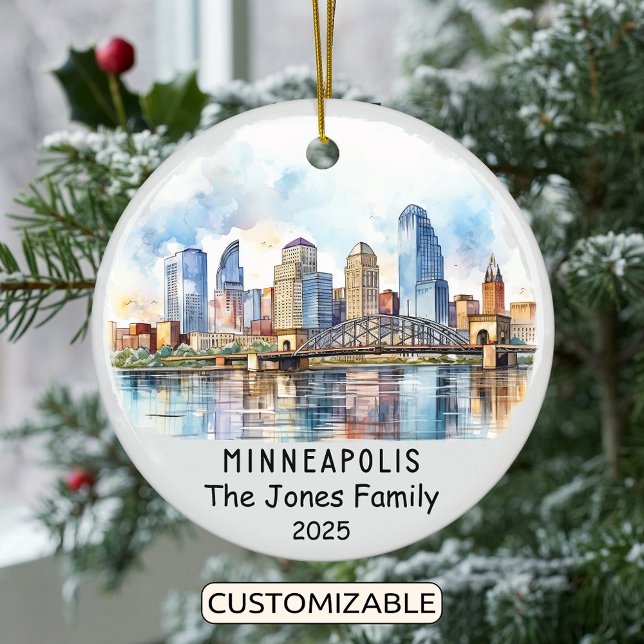Personalisierte Minneapolis, Minnesota Keramik Ornament (Von Creator hochgeladen)