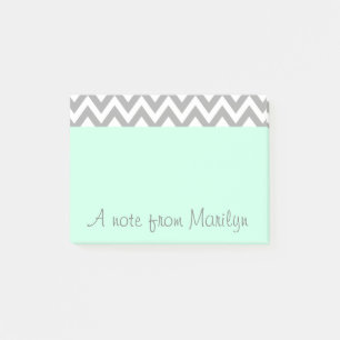 Personalisierte Minze Grüne Post Es stellt ein Ges Post-it Klebezettel