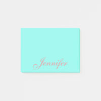 Personalisierte Minze Post it Sticky Notizen