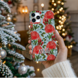 Personalisierte Miss Molly Trailing Rose Handyhüll iPhone 16 Pro Hülle