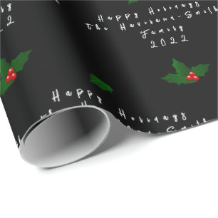 Personalisierte Mistelzweig-Geschenkverpackung HAM Geschenkpapier